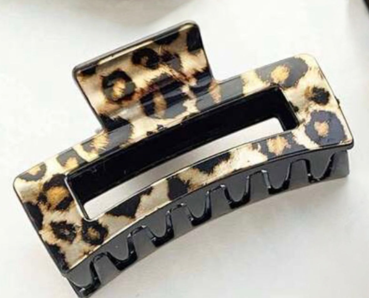 Cheetah Print Hair Clip